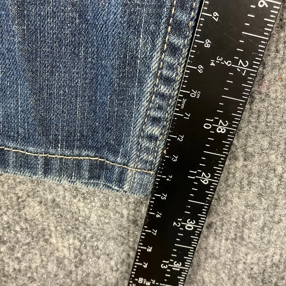 Levi's 511 Men's Jeans Size 34x30 Dark Wash Straight Leg Distressed Denim Casual